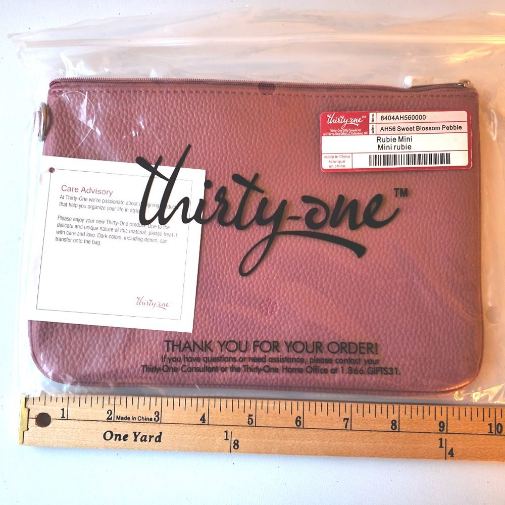 Thirty-One Rubie Mini - New in Package - Sweet Blossom Pebble - Retired!